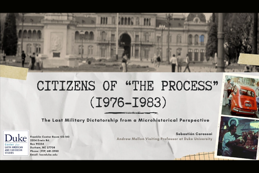flyer for Citizens of the Process lecture